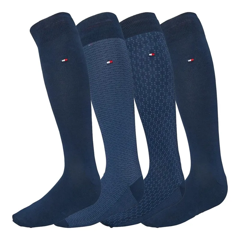 Tommy Hilfiger Men's 4 Pack Gift Box Socks - Navy - UK 9-11 Euro 43-46